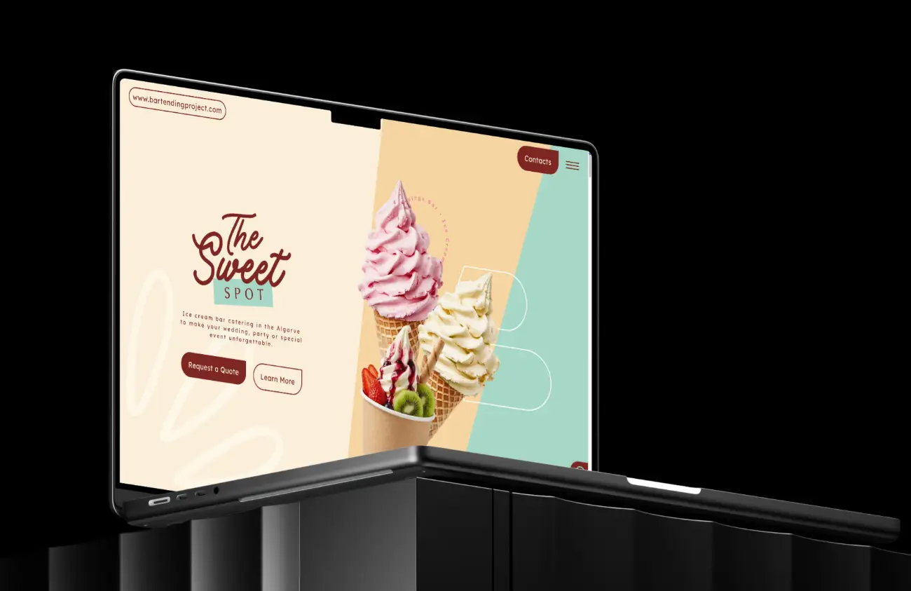 The sweet spot mockup